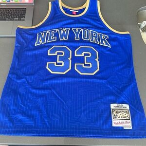Men's Knicks Patrick Ewing Mitchell & Ness HWC Chinese New Year Swingman Jersey